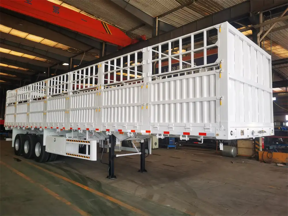 fence bulk cargo semi trailer