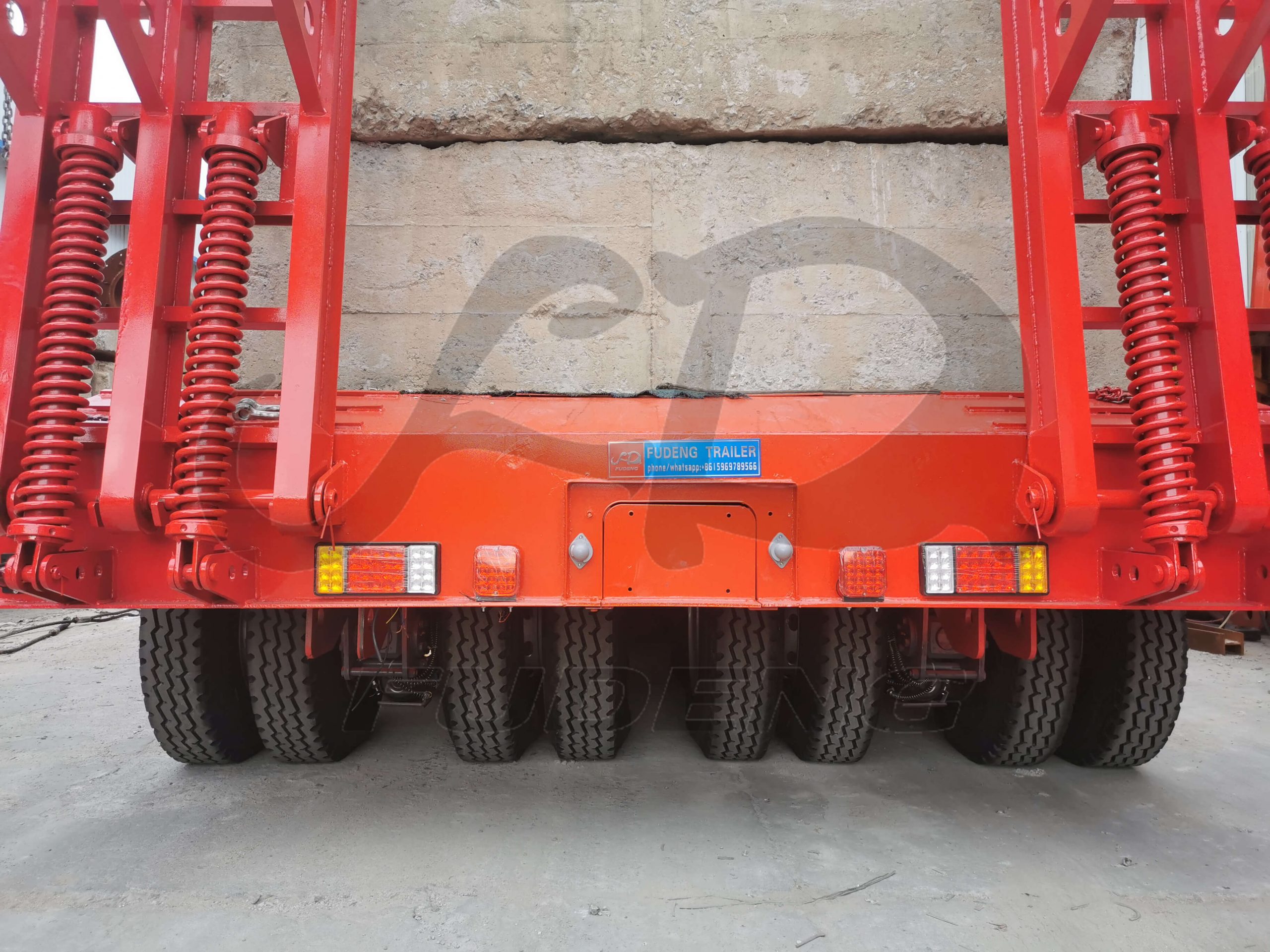 5 Line 10 Axle 250T Lowbed Trailer Inspection