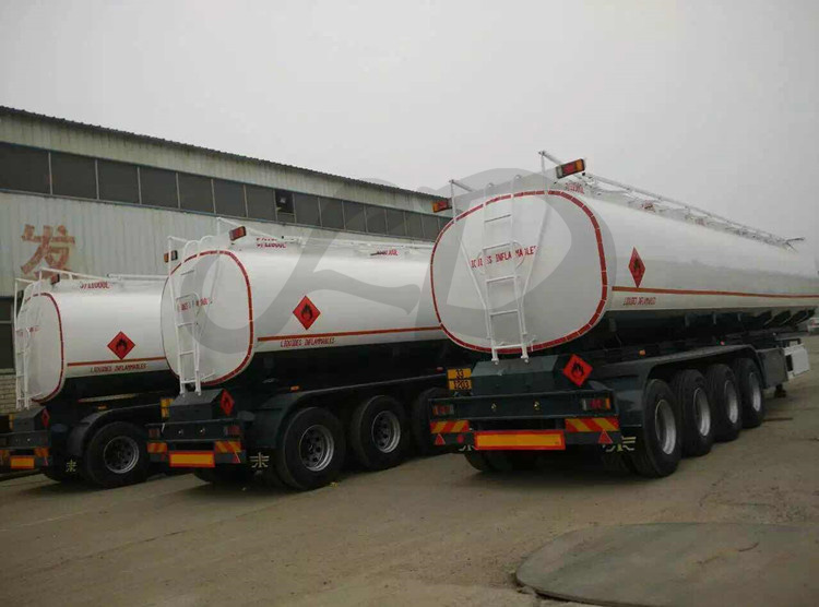 4 axles fuel tanker trailer