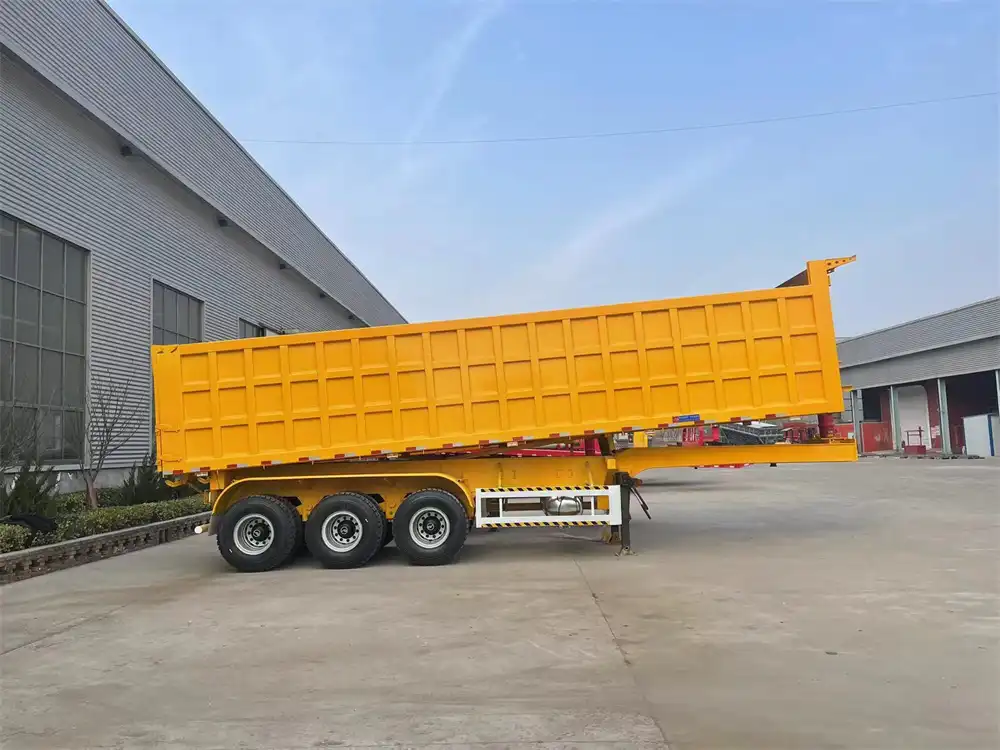 3 axles tipping trailer