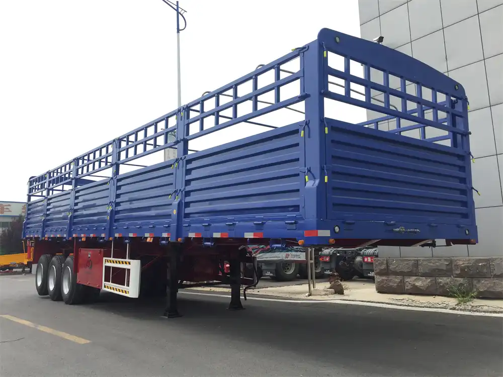 3 axle 50t fence cargo semi trailer