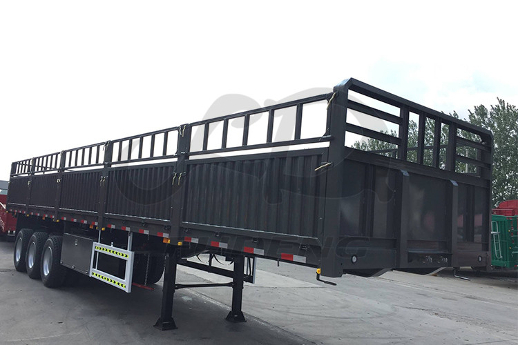 Tri axles sidewall fence cargo semi trailer