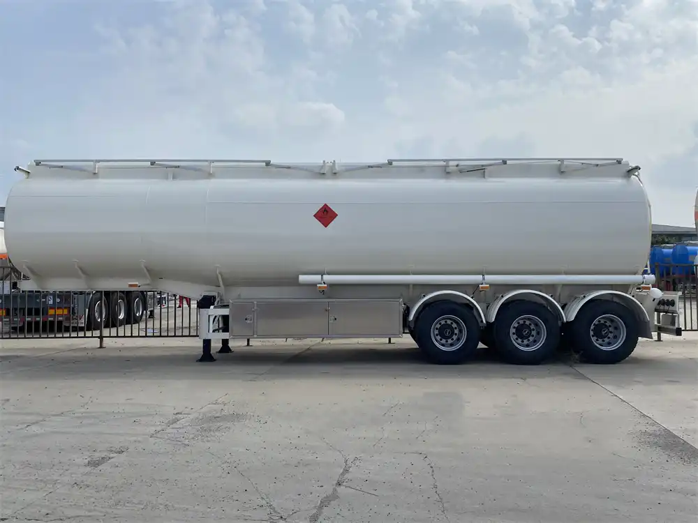 42cbm Aluminium oil tanker trailer For sale (3)