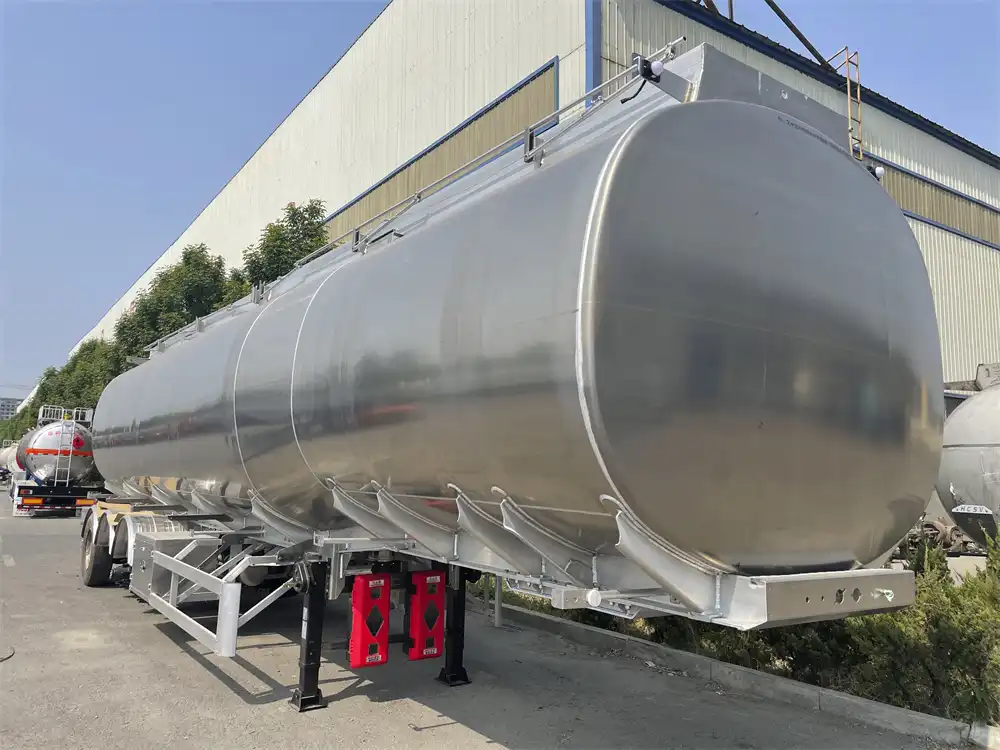 42cbm Aluminium oil tanker trailer For sale (5)
